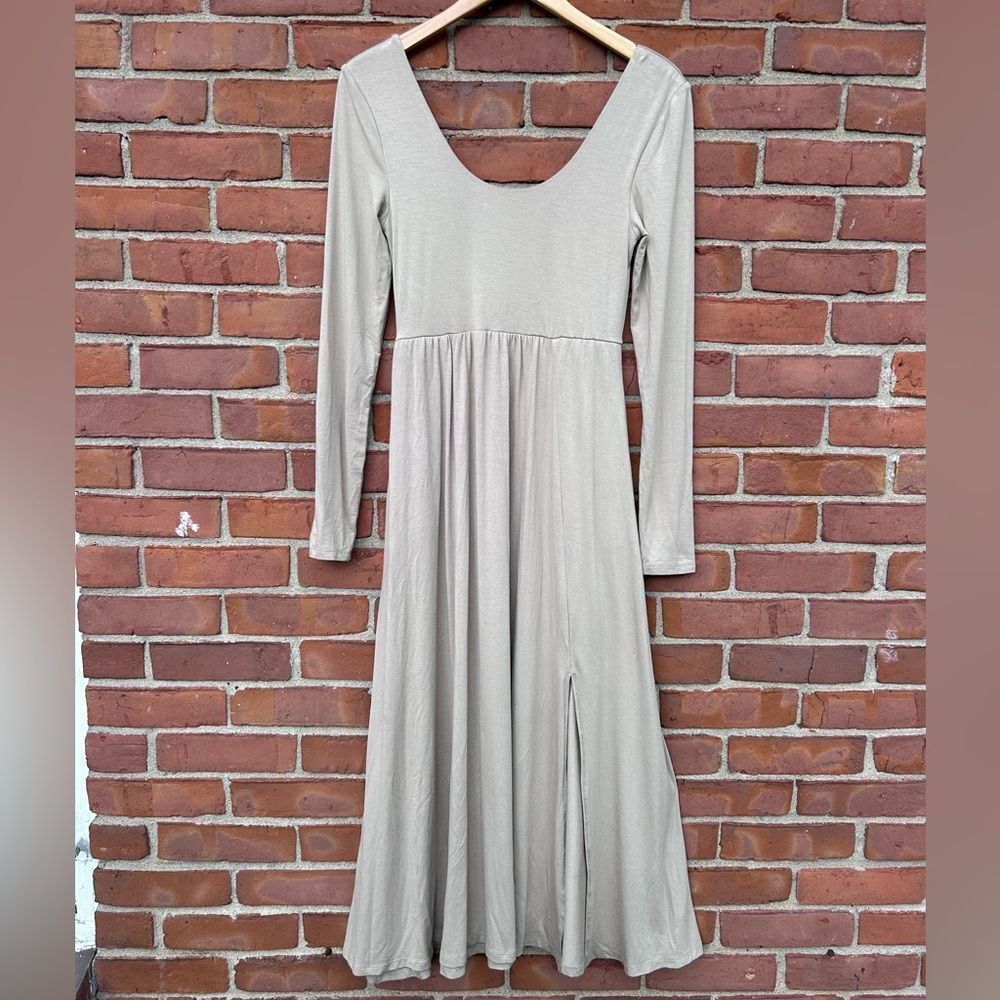 A New Day Nude Long Sleeve Maxi Dress
